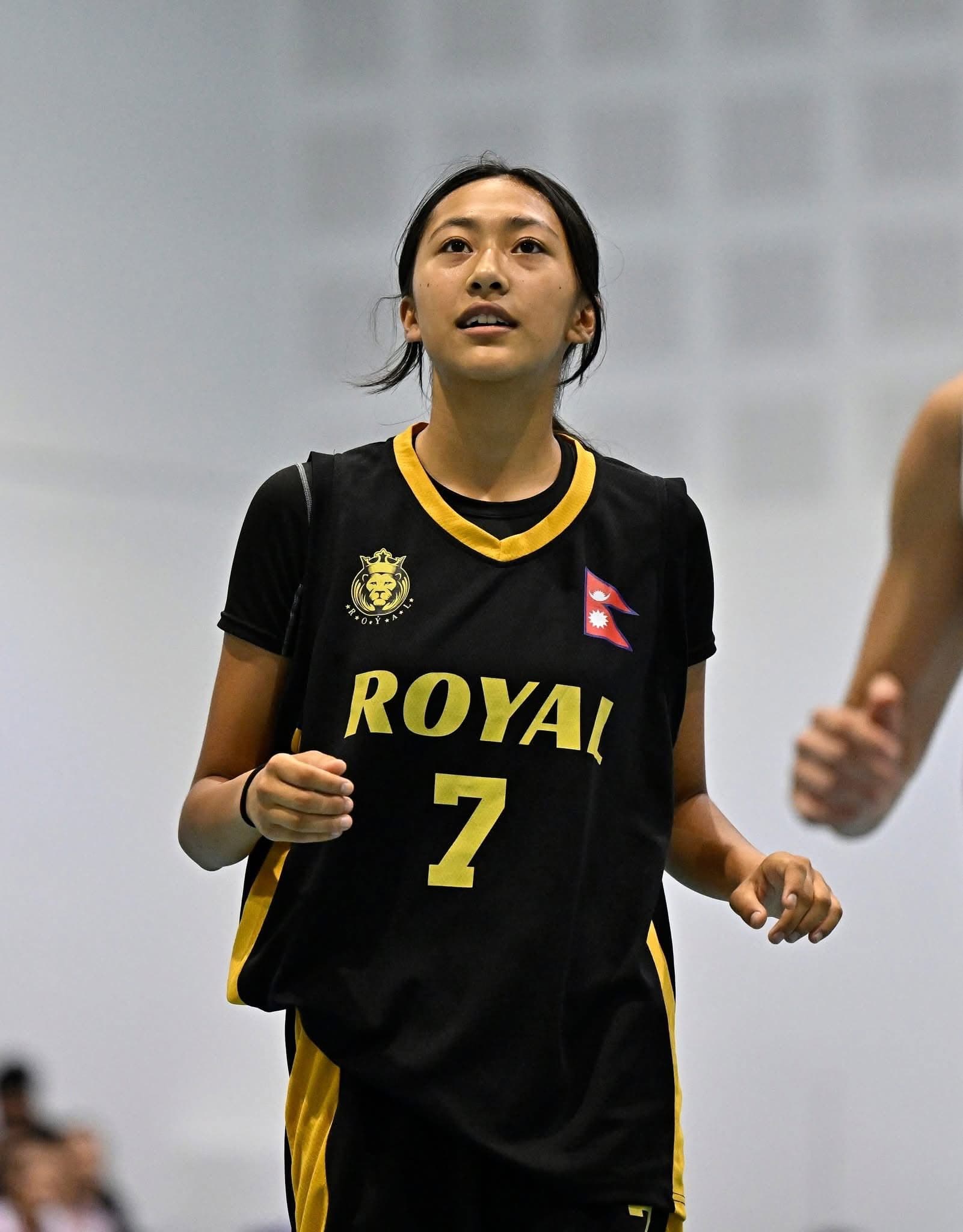 Female players training at Royal Basketball Academy